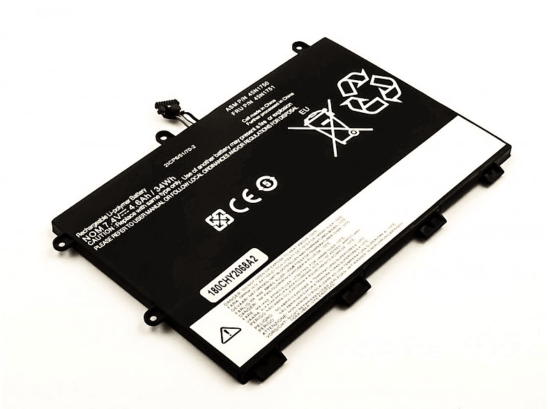 AGI Akku kompatibel mit Lenovo 45N1748 Li-Pol Notebookakku, Li-Pol, 7.4 Volt, 4500 mAh