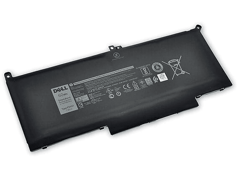 DELL Original Akku für Dell N018L7390-D1616FCN Li-Ion Notebookakku, Li-Ion, 7.6 Volt, 7500 mAh