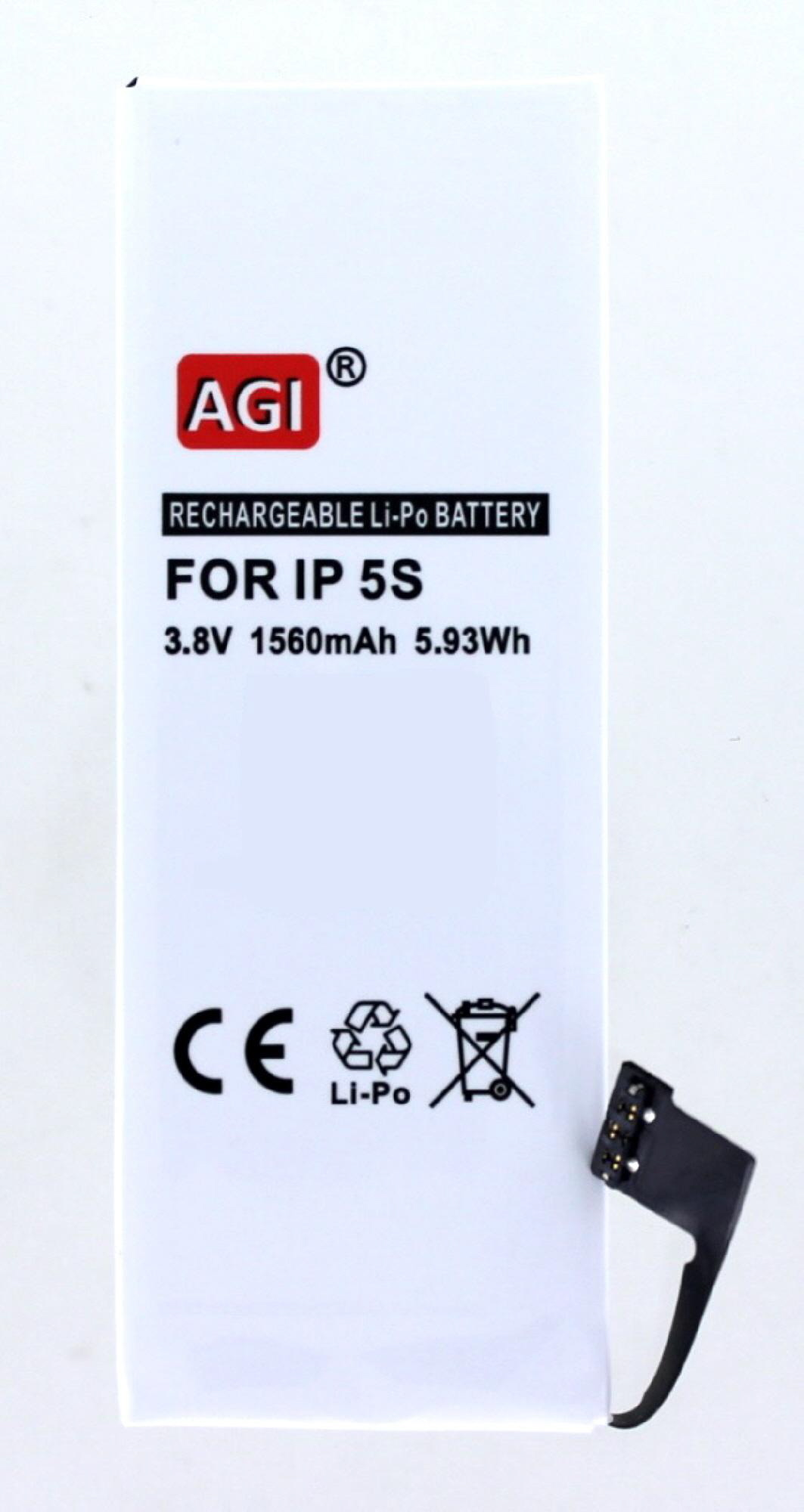 AGI Akku kompatibel mit 616-0720 Li-Pol, Apple mAh Volt, Li-Pol 3.8 1500 Handy-/Smartphoneakku
