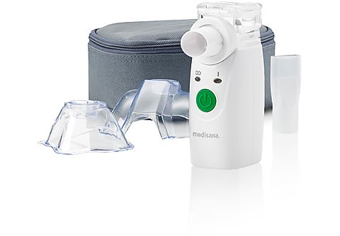 Inhalador - MEDISANA IN 525 Inhalador ultrasónico portátil con boquilla y máscara para adultos y niños, compacto