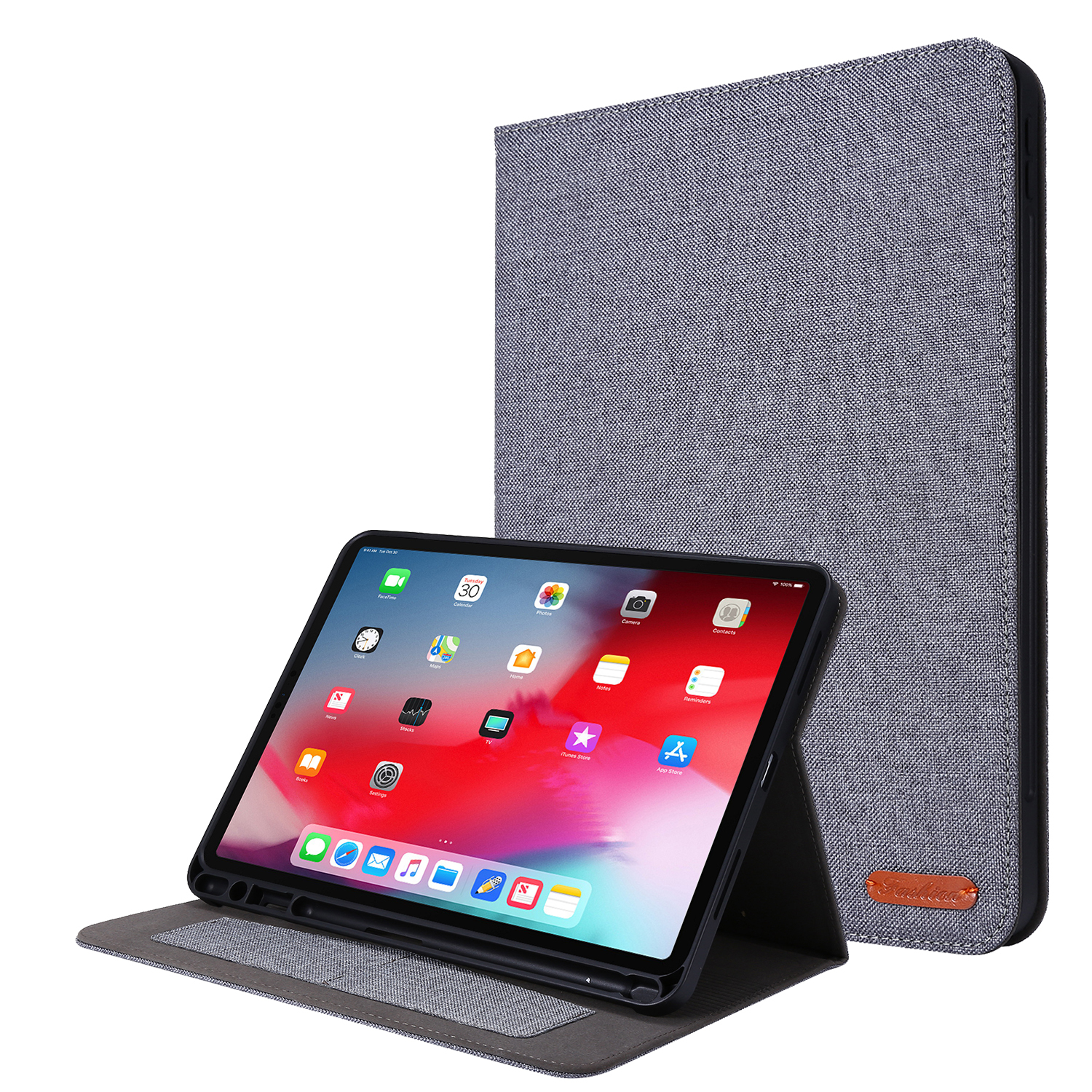 11 Pro Hülle für Schutzhülle iPad Kunststoff, Apple Bookcover 11 2020/2021/2022 Zoll LOBWERK Grau