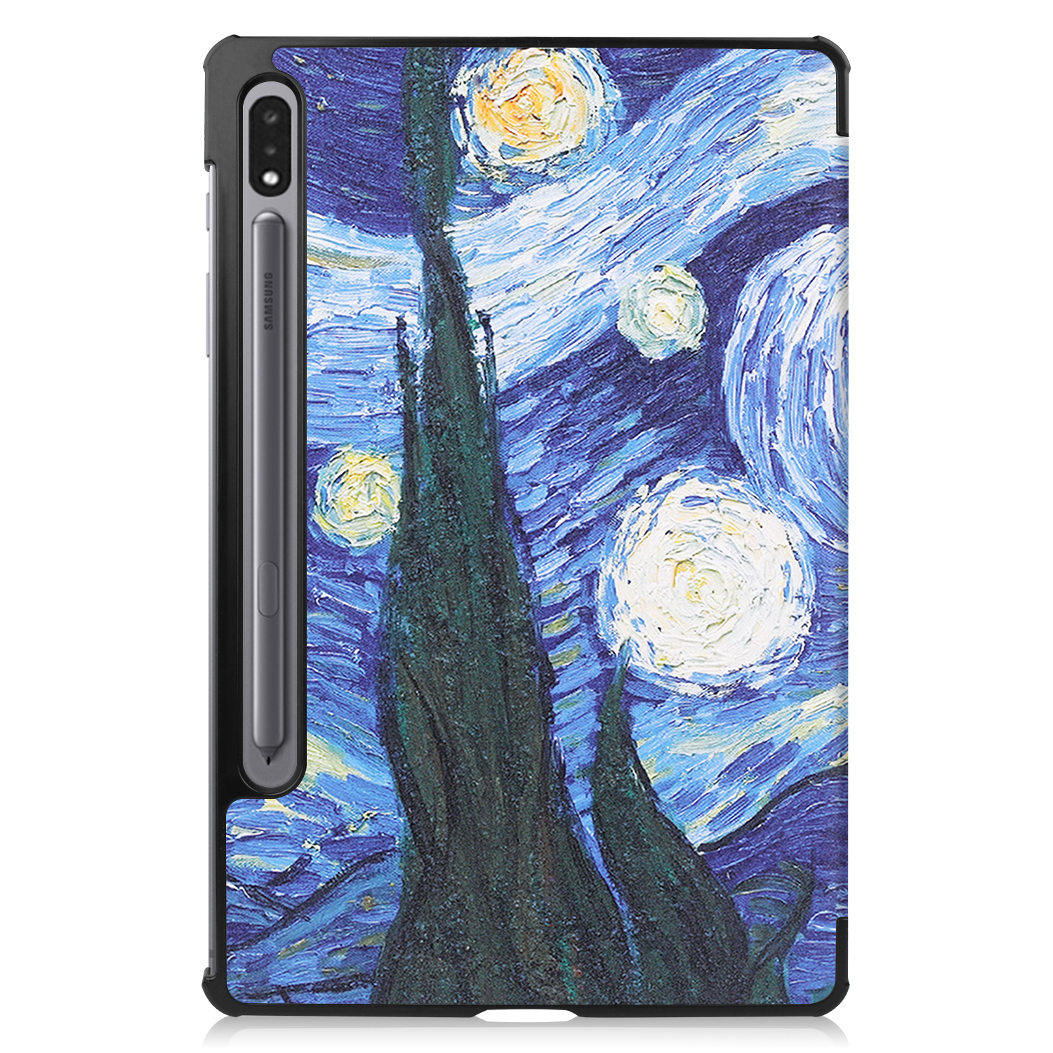 LOBWERK Hülle Mehrfarbig Bookcover Galaxy Samsung SM-T870/T875/X700 S7 Kunstleder, Tab für Schutzhülle
