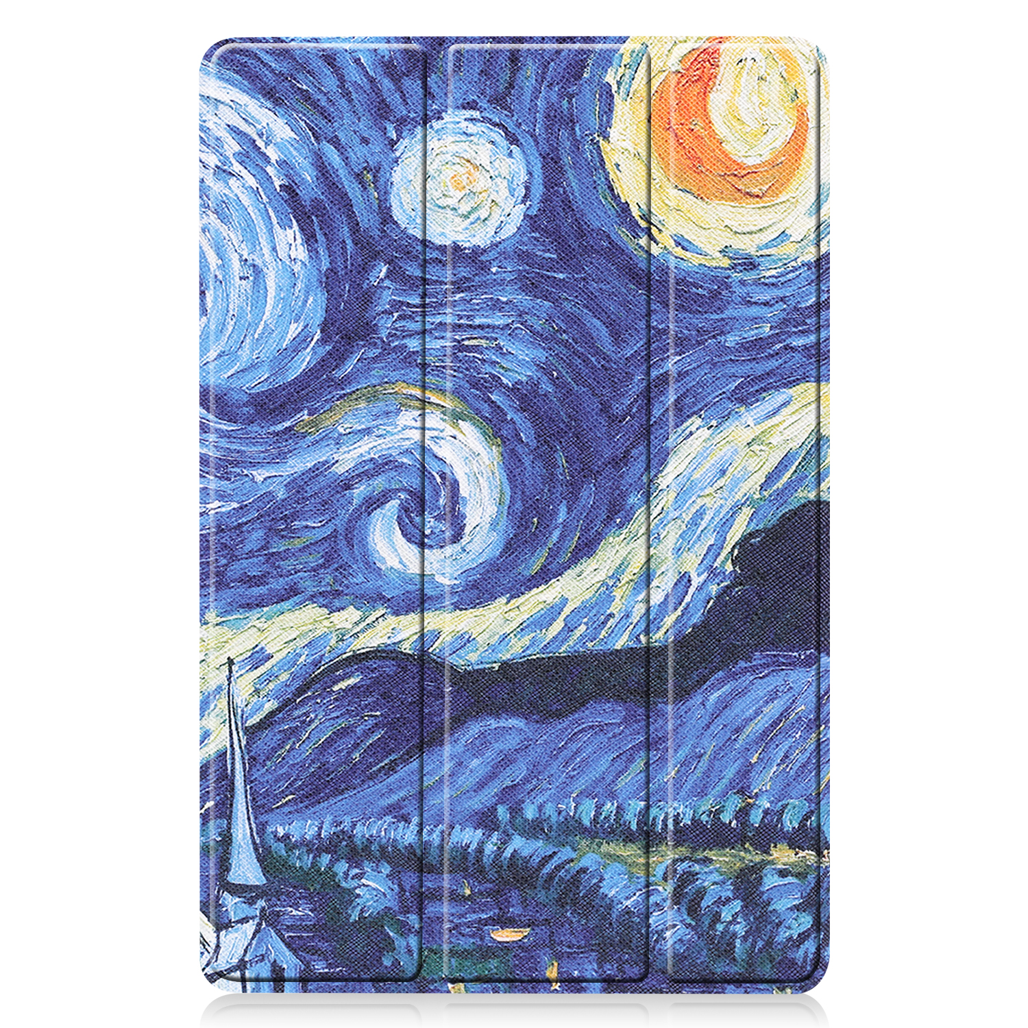 LOBWERK Hülle Bookcover Samsung Tab S7 Mehrfarbig Galaxy Schutzhülle Kunstleder, für SM-T870/T875/X700