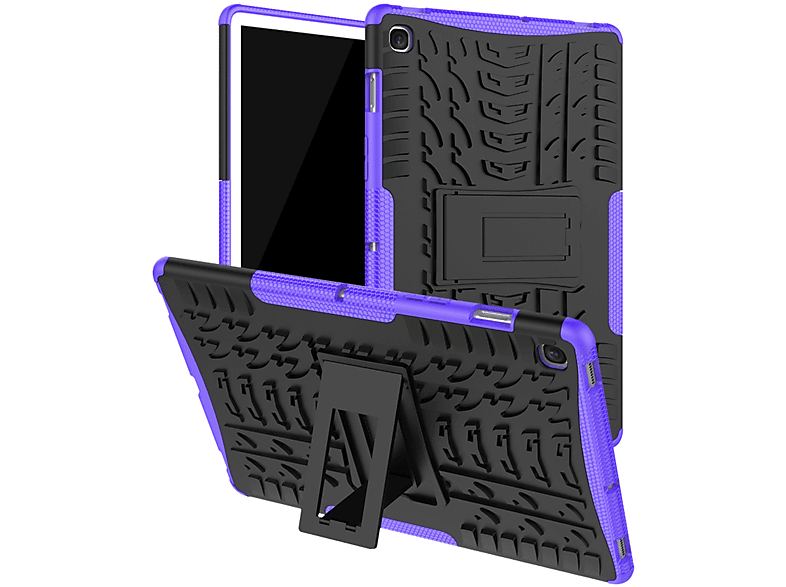 LOBWERK Hülle Schutzhülle Bookcover für Samsung Galaxy Tab S5e 10.5 Zoll T720 T725 Kunststoff, Lila