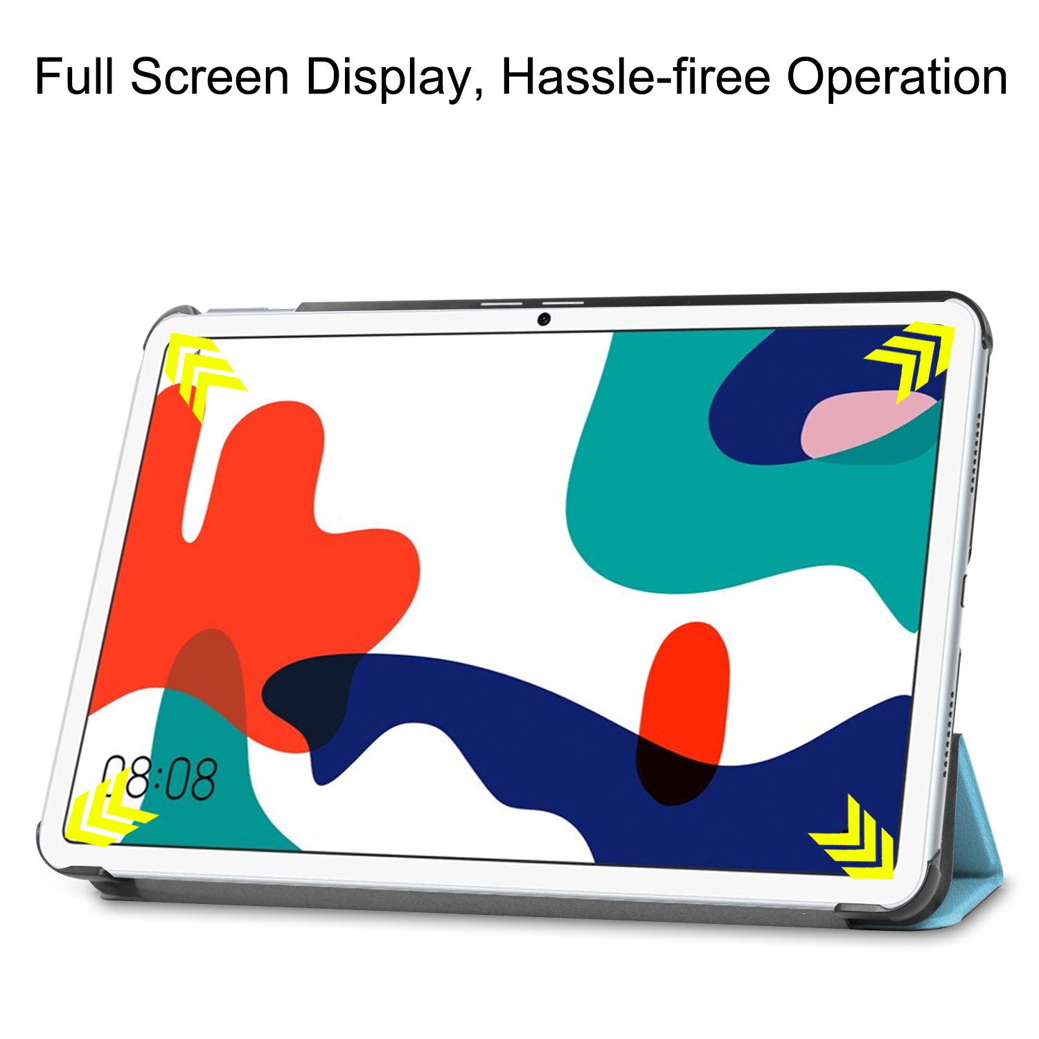 Schutzhülle Hülle Kunstleder, Zoll Bookcover Huawei für LOBWERK MatePad 10.4 BAH3-AL00 BAH3-W09 Hellblau