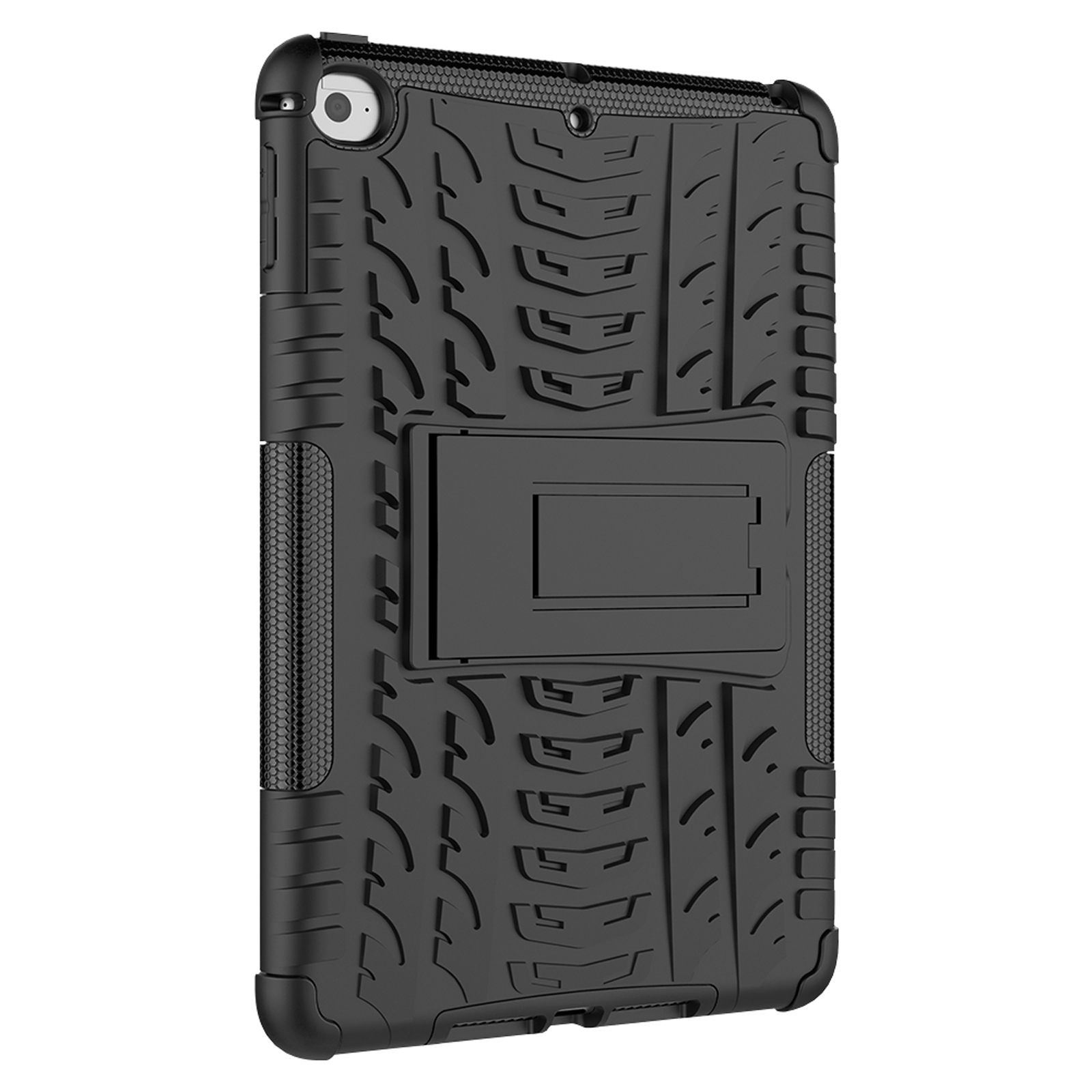iPad LOBWERK Mini Kunststoff, 7,9 Schutzhülle 4/5 Schwarz Apple Zoll Hülle Bookcover für