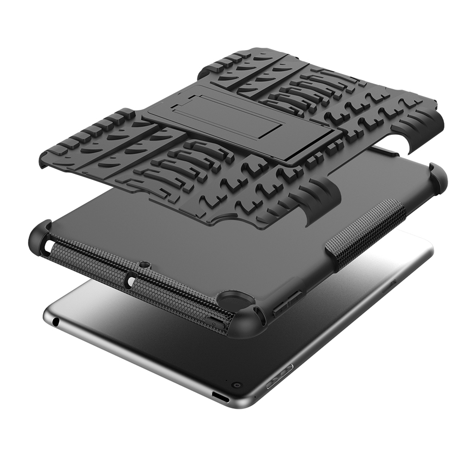 Kunststoff, Schutzhülle LOBWERK Apple Zoll für Hülle Bookcover iPad 4/5 Mini Schwarz 7,9