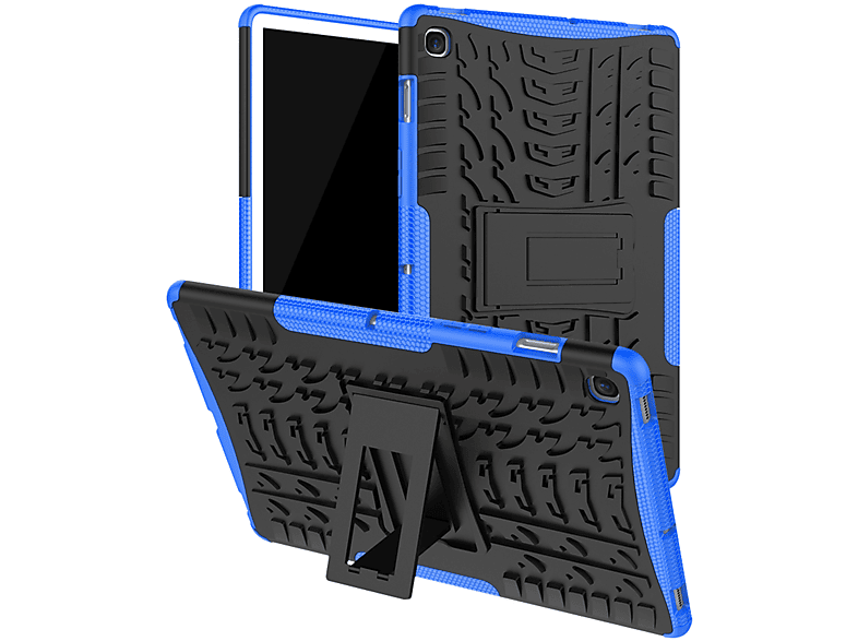 Bookcover Samsung 10.5 T720 S5e Blau LOBWERK Schutzhülle Hülle für Kunststoff, Galaxy Tab Zoll T725