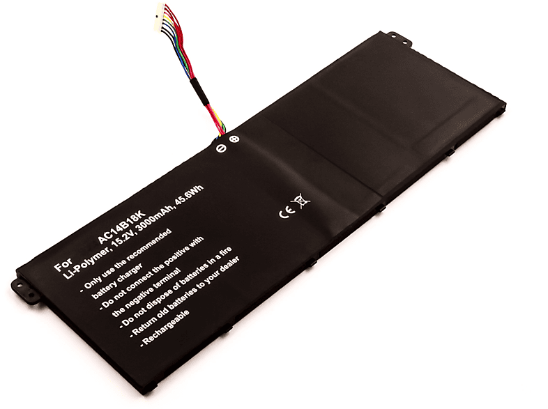 KT.0040G.002 mit Li-Pol mAh Akku AGI Volt, 3000 Acer Notebookakku, Li-Pol, kompatibel 15.2