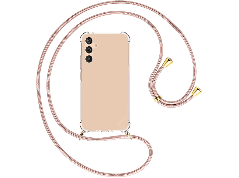 MTB MORE ENERGY Rosegold Samsung, gold 5G, Galaxy / Umhänge-Hülle Kordel, A34 Backcover, mit