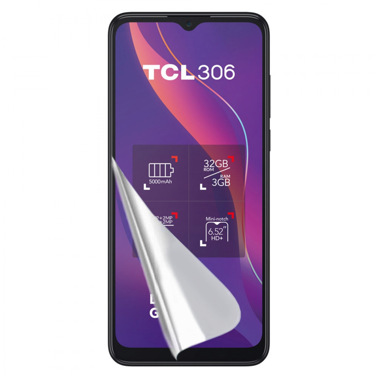 CASEONLINE 306) TCL 3D Displayschutz(für