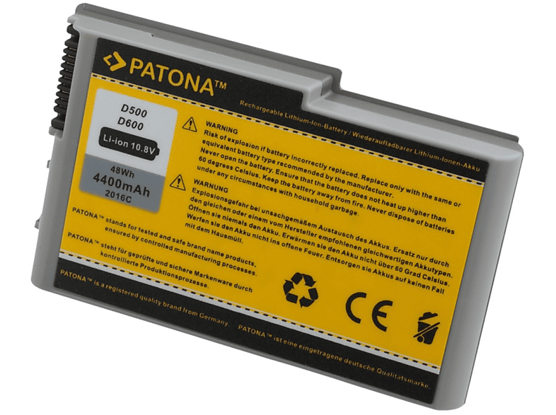 Ersatzakku, D600 3R305 Volt, D500 PATONA Dell Latitude Stück Li-lon 4400 11.1 mAh 505m 510M 600m 1