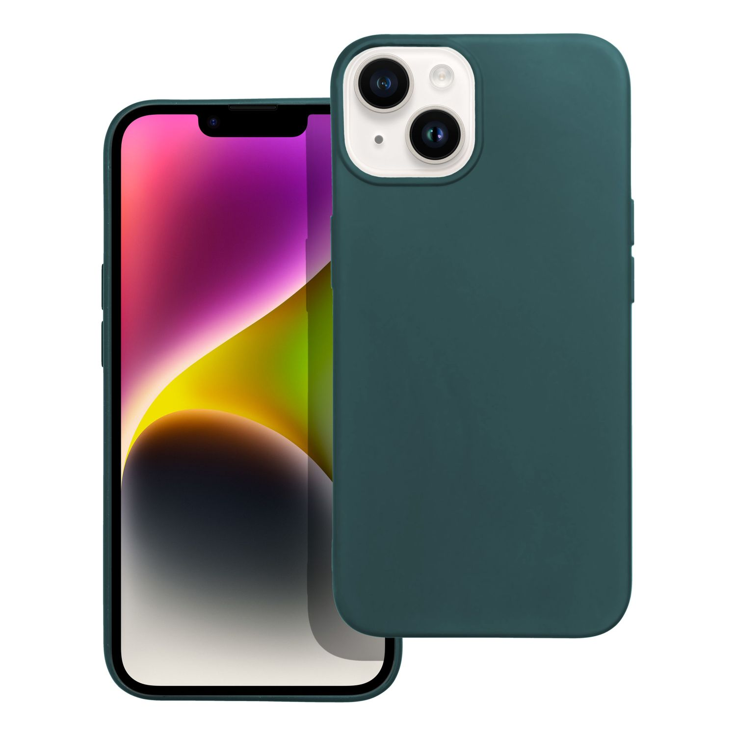 7 Dunkel Case, Grün Plus, Apple, iPhone Backcover, KÖNIG DESIGN