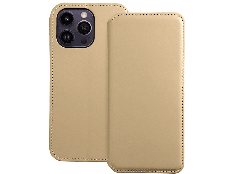 KÖNIG Book Galaxy Case, DESIGN 4G, A12 Samsung, Bookcover, Gold