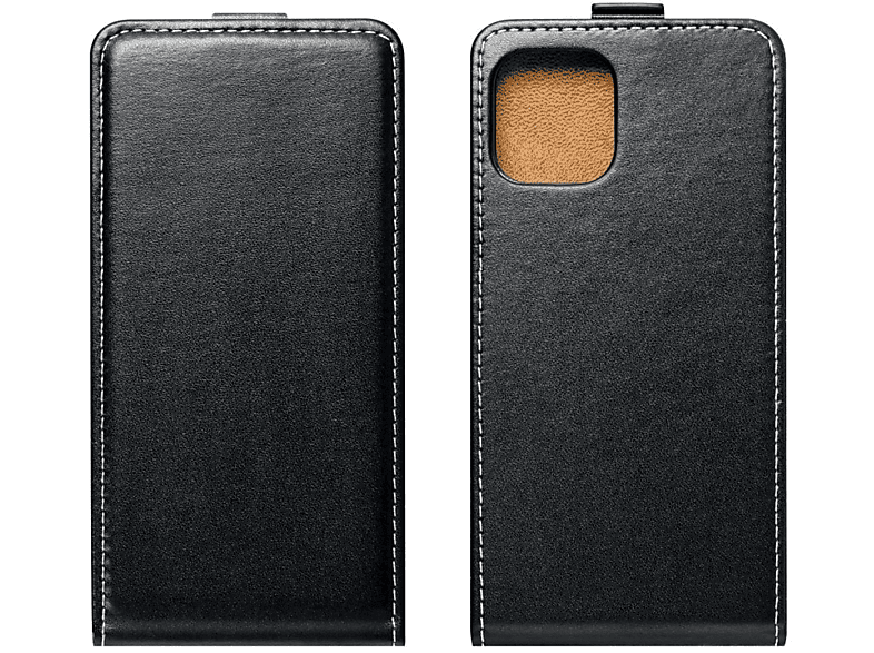 KÖNIG DESIGN Flipcase, Flip Cover, Xiaomi, 12 Lite, Schwarz