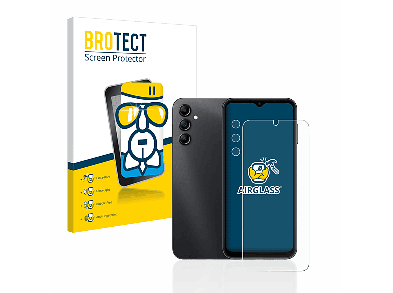 BROTECT Galaxy A14 Airglass 4G) Samsung Schutzfolie(für klare