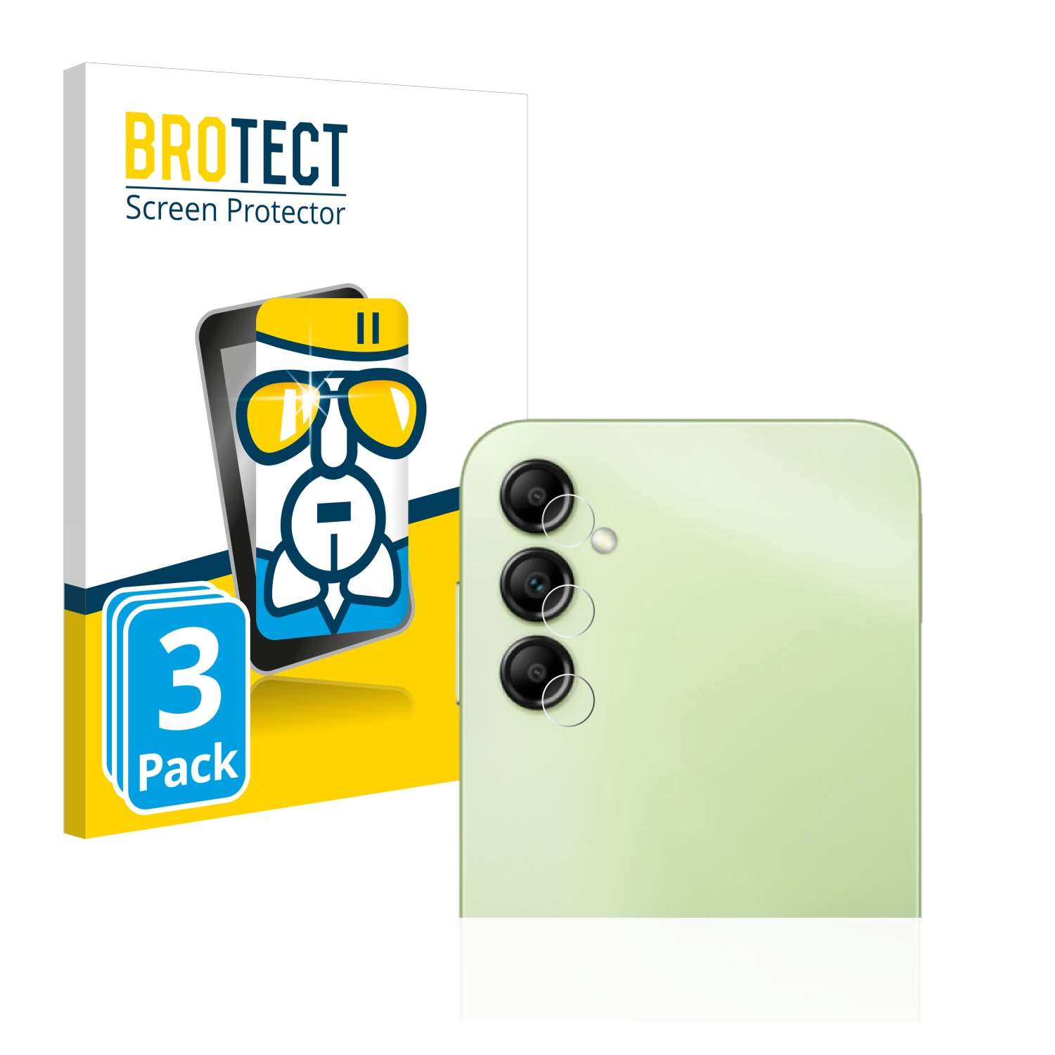 BROTECT 3x Airglass klare Schutzfolie(für A14 Samsung 4G) Galaxy