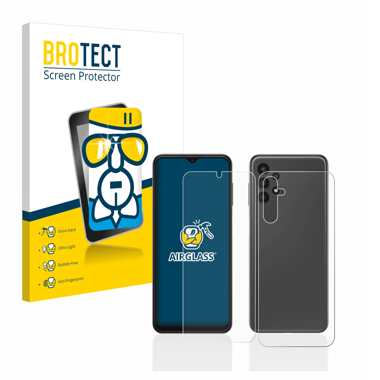 BROTECT Airglass klare 4G) A14 Schutzfolie(für Samsung Galaxy