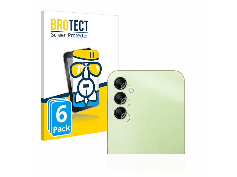 BROTECT 6x Airglass klare Schutzfolie(für Samsung Galaxy A14 4G)