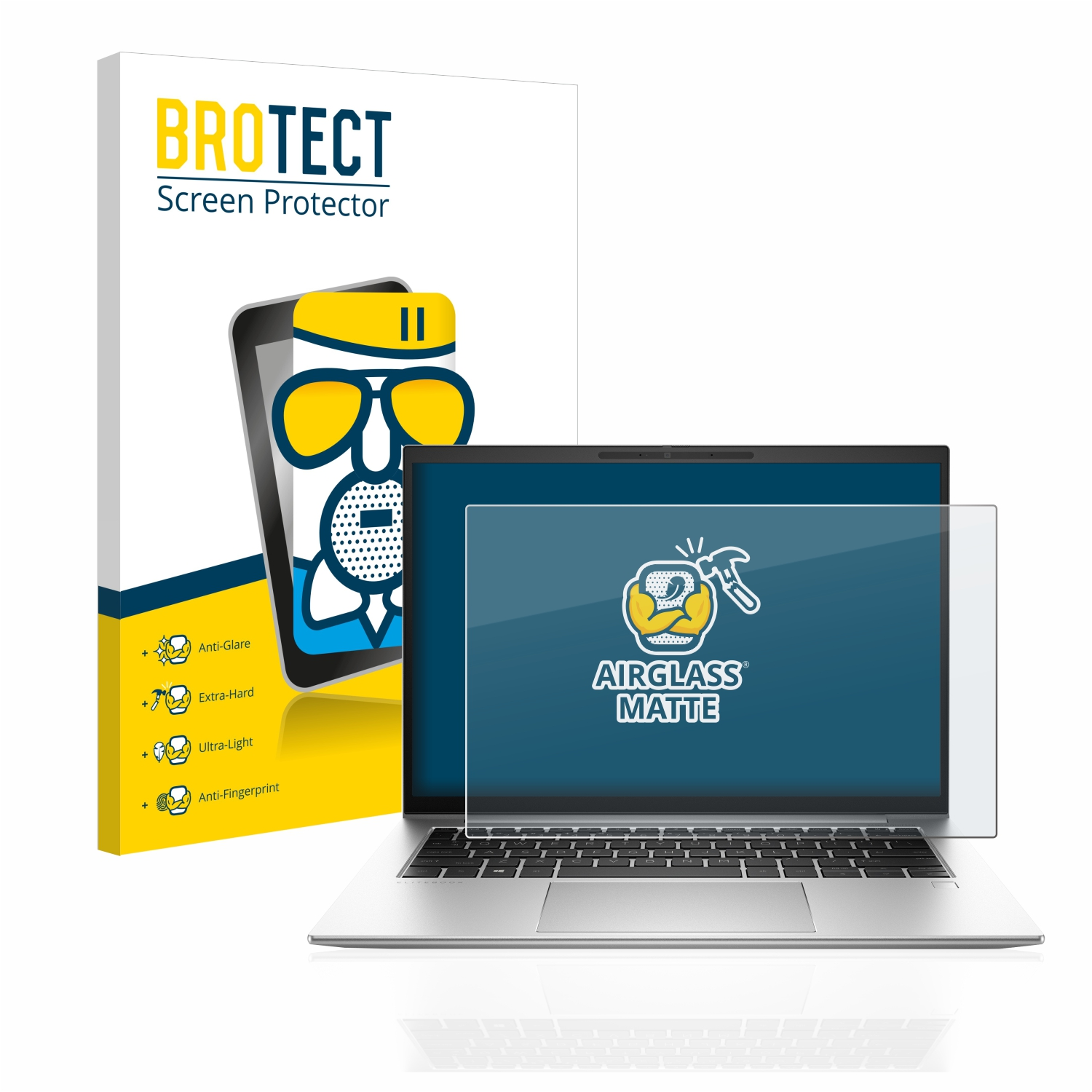 BROTECT Airglass matte Schutzfolie(für HP EliteBook G9) 845