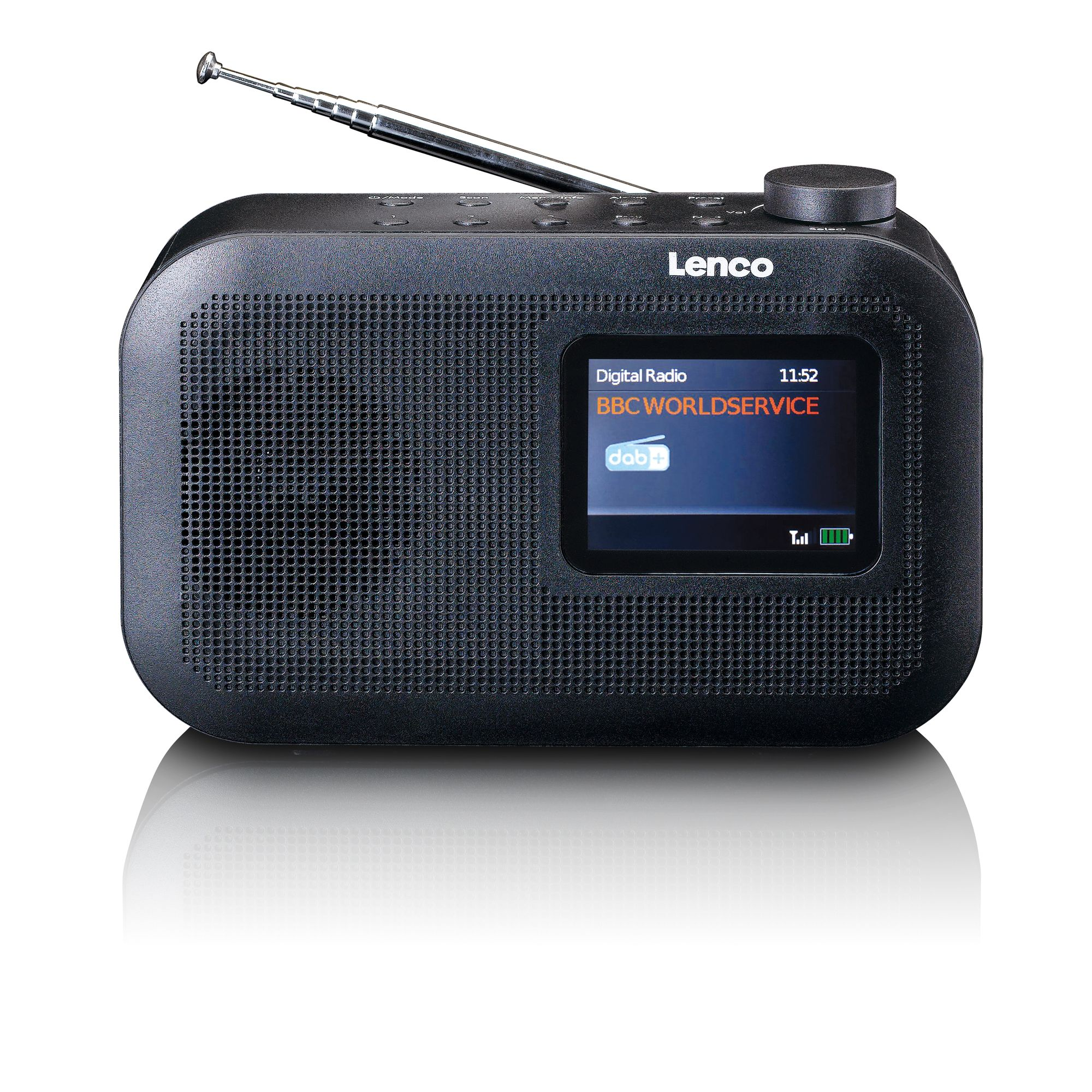 LENCO FM, DAB, Bluetooth, PDR-026BK Radio, Schwarz