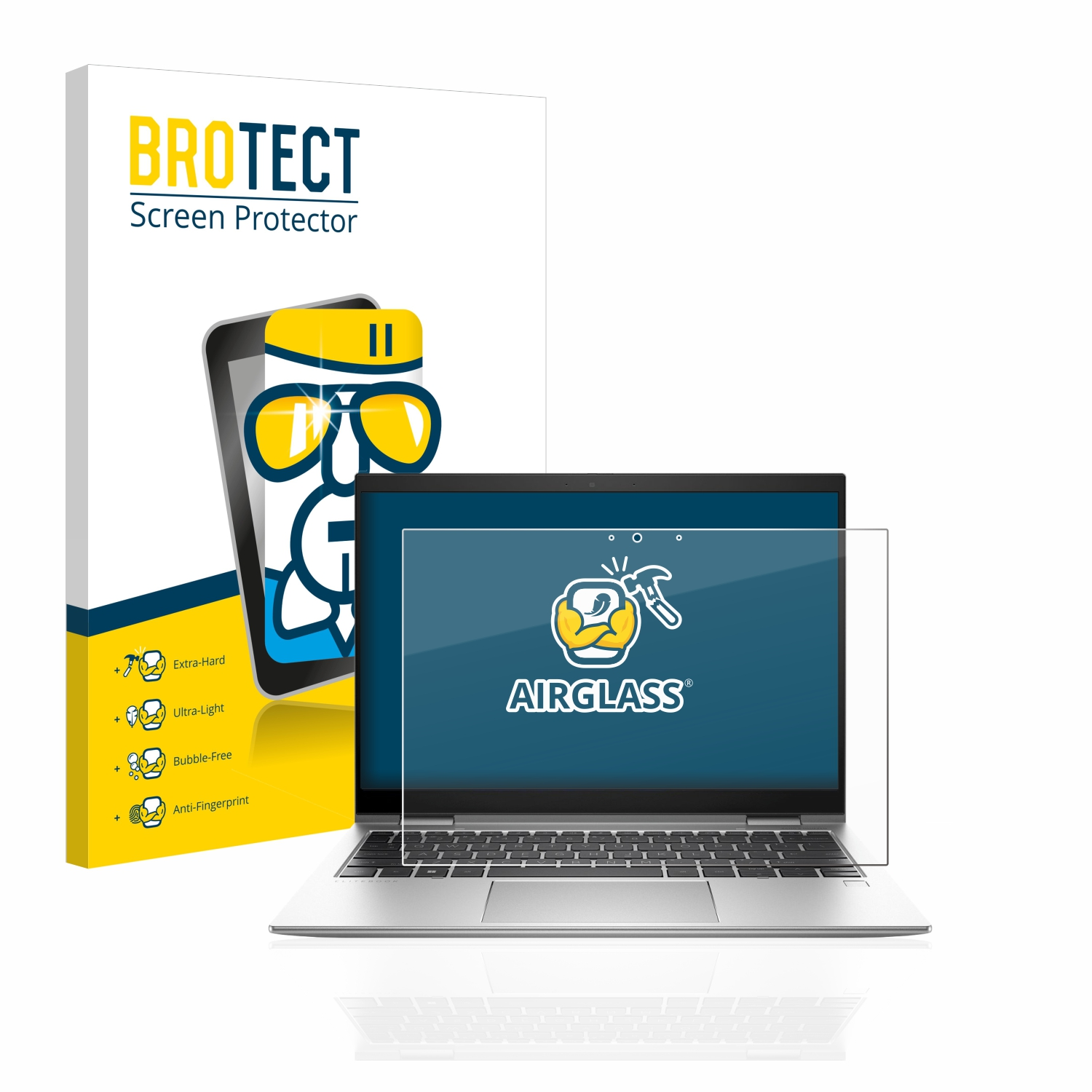 BROTECT Airglass klare Schutzfolie(für 830 HP EliteBook G9) x360