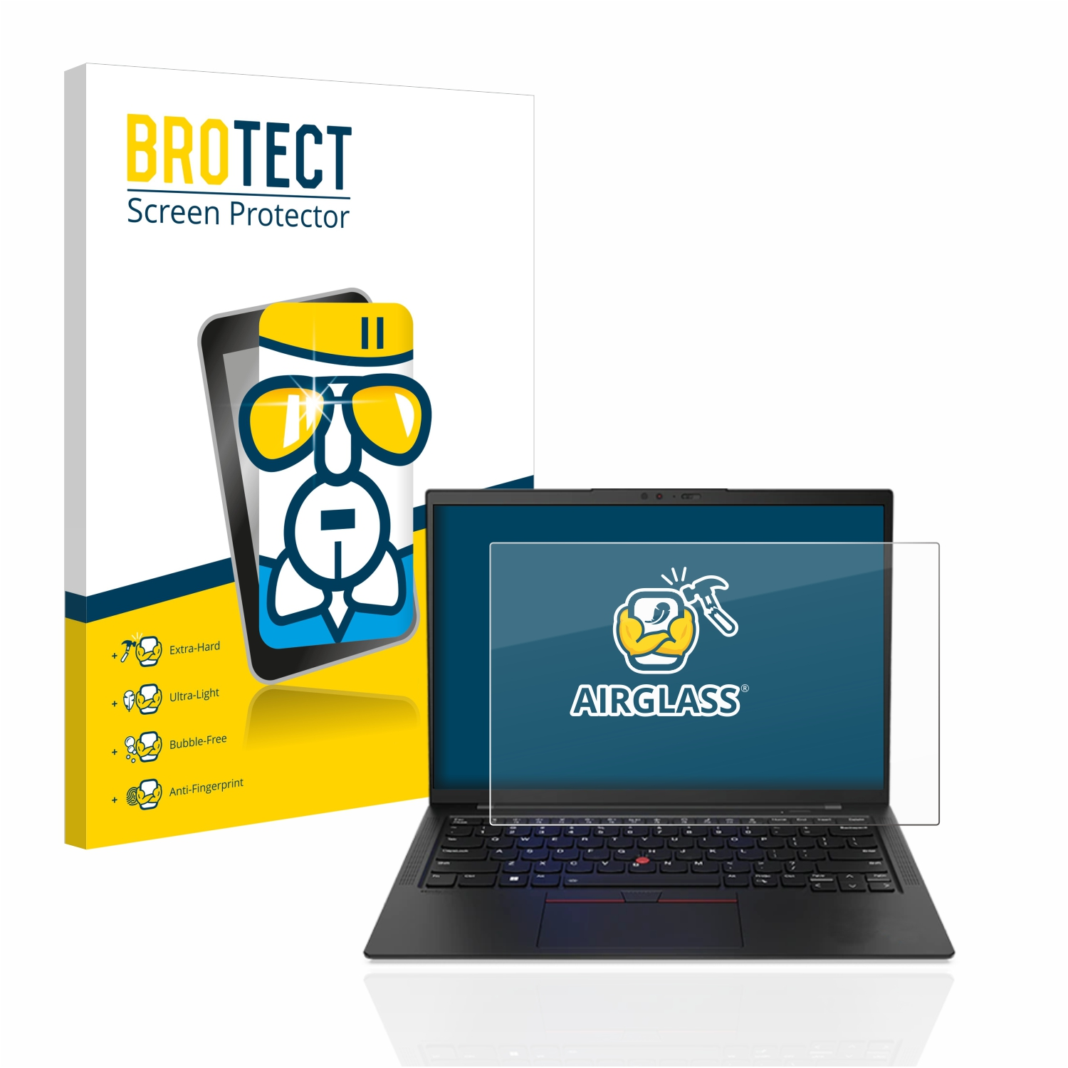 BROTECT Airglass klare Non-Touch ThinkPad Carbon Gen.)) Schutzfolie(für X1 (10. 14\
