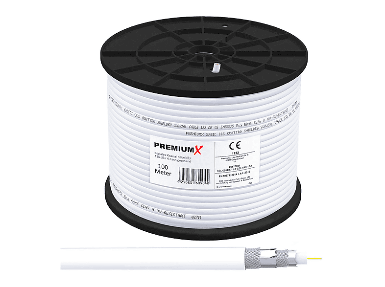 1m Twin RCA Phono Verlängerungskabel - Stecker Auf Produktbild-Vorschau 6