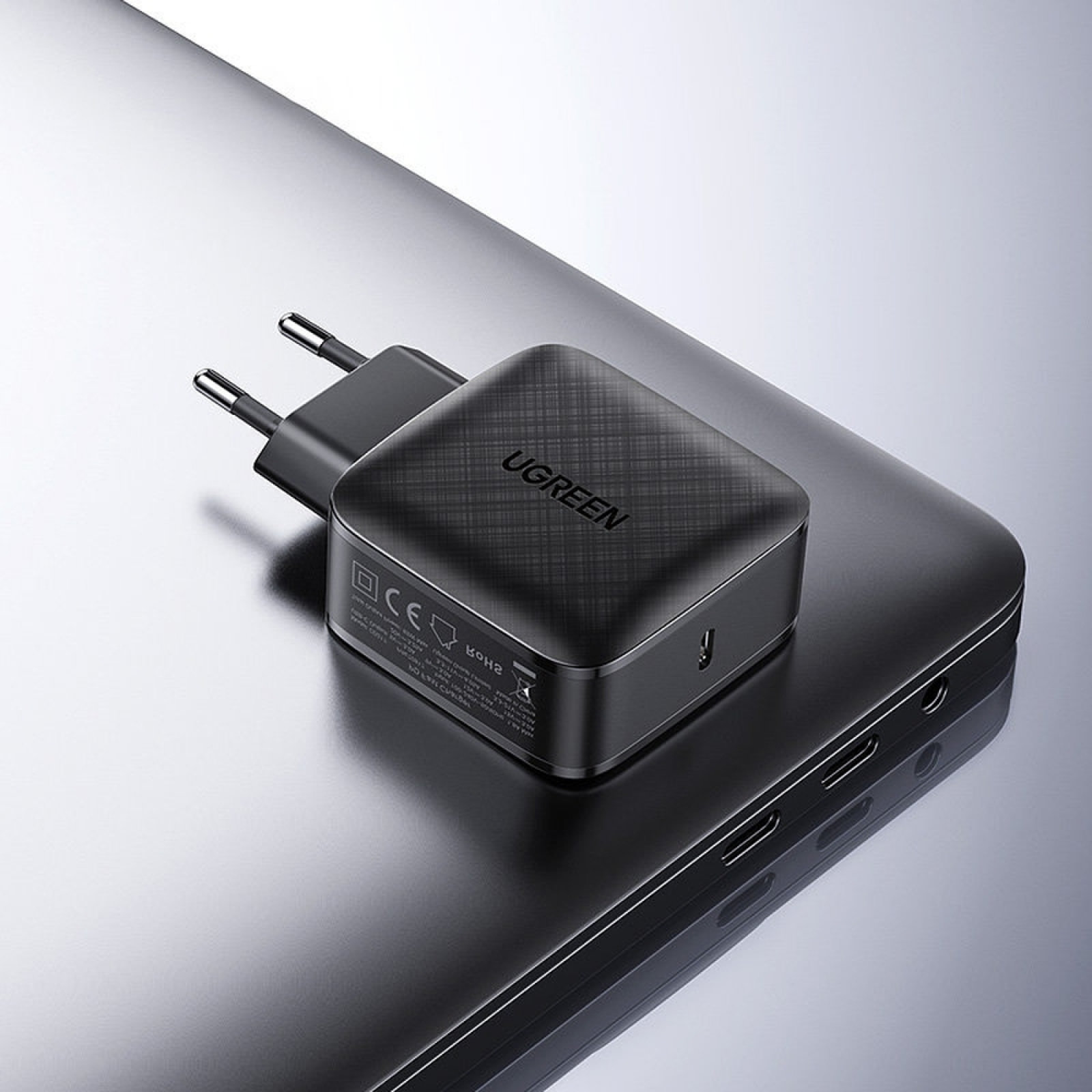 schwarz Stromversorgung Typ C USB C UGREEN Notebook-Netzteil GaN 2m W 65 USB Schnellladegerät Kabel + Typ
