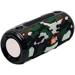 Altavoz Bluetooth 5,0 portatil con soporte manos libres y luces led 537 - KLACK ALTAVOZTG537CAMUFLAJE, Camuflaje