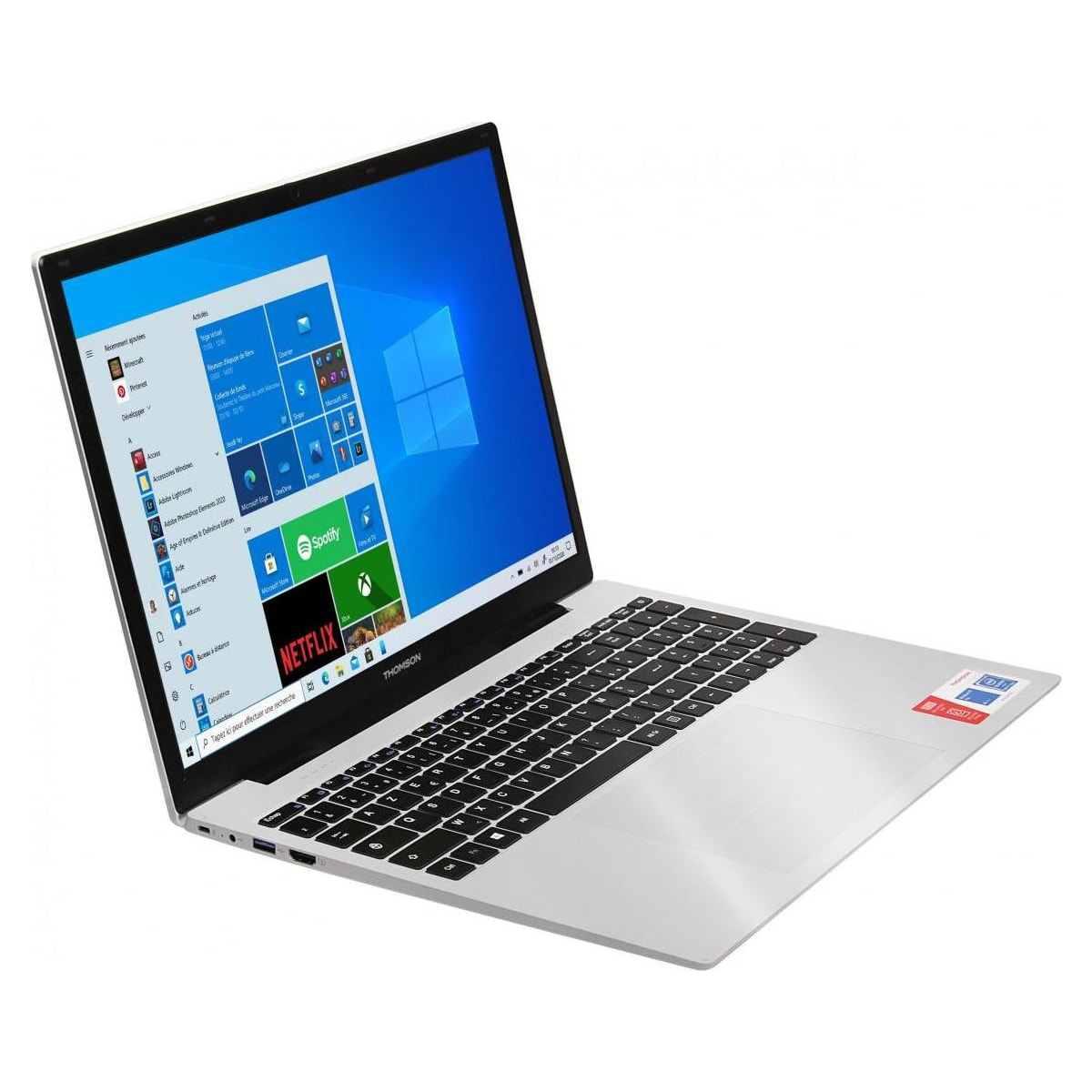 SSD, Weiß GB 17,3 N17V3C8WH512CVA, GB Notebook Celeron® Prozessor, mit Intel® Zoll 8 RAM, 512 Display, THOMSON