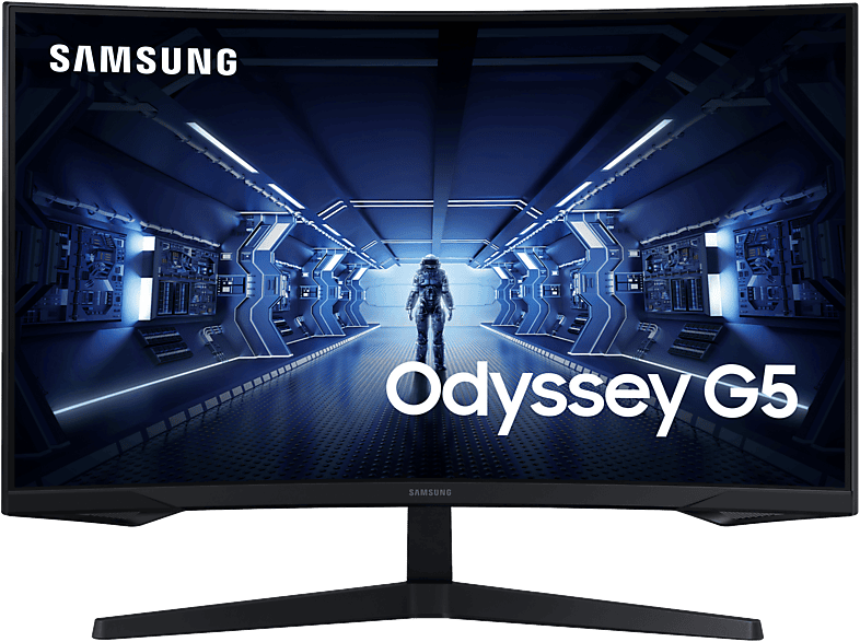 SAMSUNG Odyssey G5 G55T 31.5 (2022) 32 Zoll QHD Monitor (1 ms Reaktionszeit, 144 Hertz) MediaMarkt