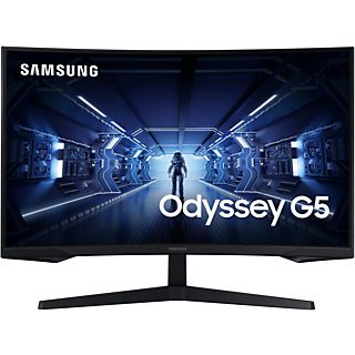 Monitor gaming - SAMSUNG Odyssey G5 LC32G55TQBUXEN, 32 ", QHD, 1 ms, 144 Hz, Negro