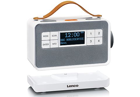 LENCO PDR-065 Multifunktionsradio, DAB+, FM, DAB+, DAB, FM, AM, Bluetooth,  weiß | MediaMarkt