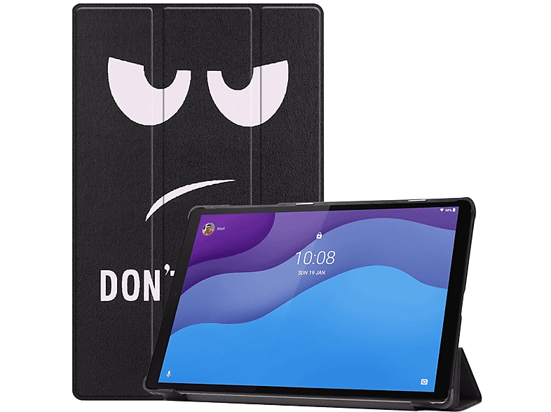 LOBWERK Hülle Schutzhülle Lenovo Tab M10 für Kunstleder, 2nd TB-X306F 2020 TB-X306X Mehrfarbig 10.1 Bookcover Zoll