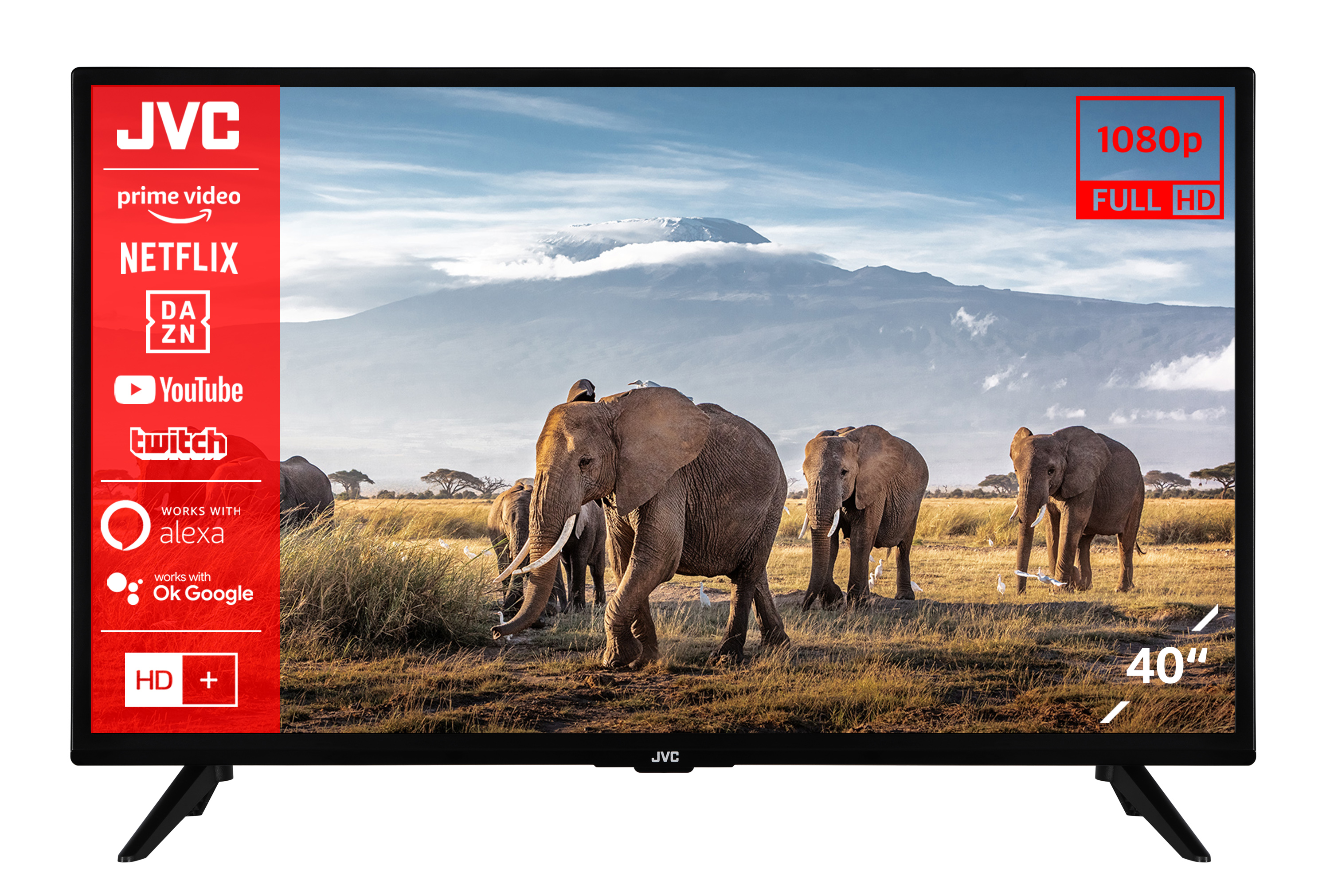 JVC LT-40VF3056 LED TV (Flat, cm, 40 TV) / Full-HD, 100 Zoll SMART