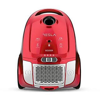 Aspirador con bolsa - TESLA BG200R, 800 W, Rojo