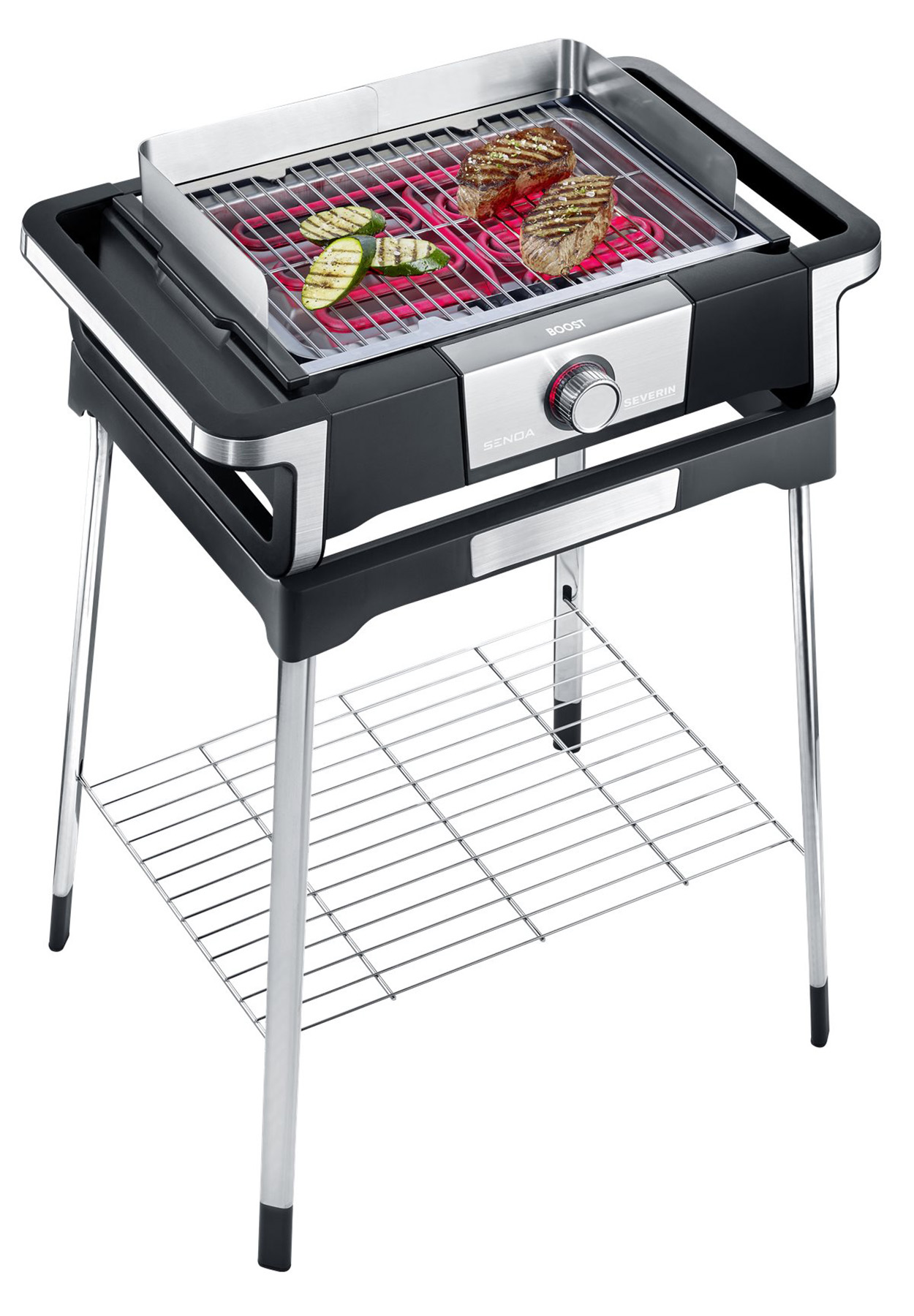 PG 8117 schwarz S Watt) SEVERIN SENOA Boost Elektrogrill, (3,000