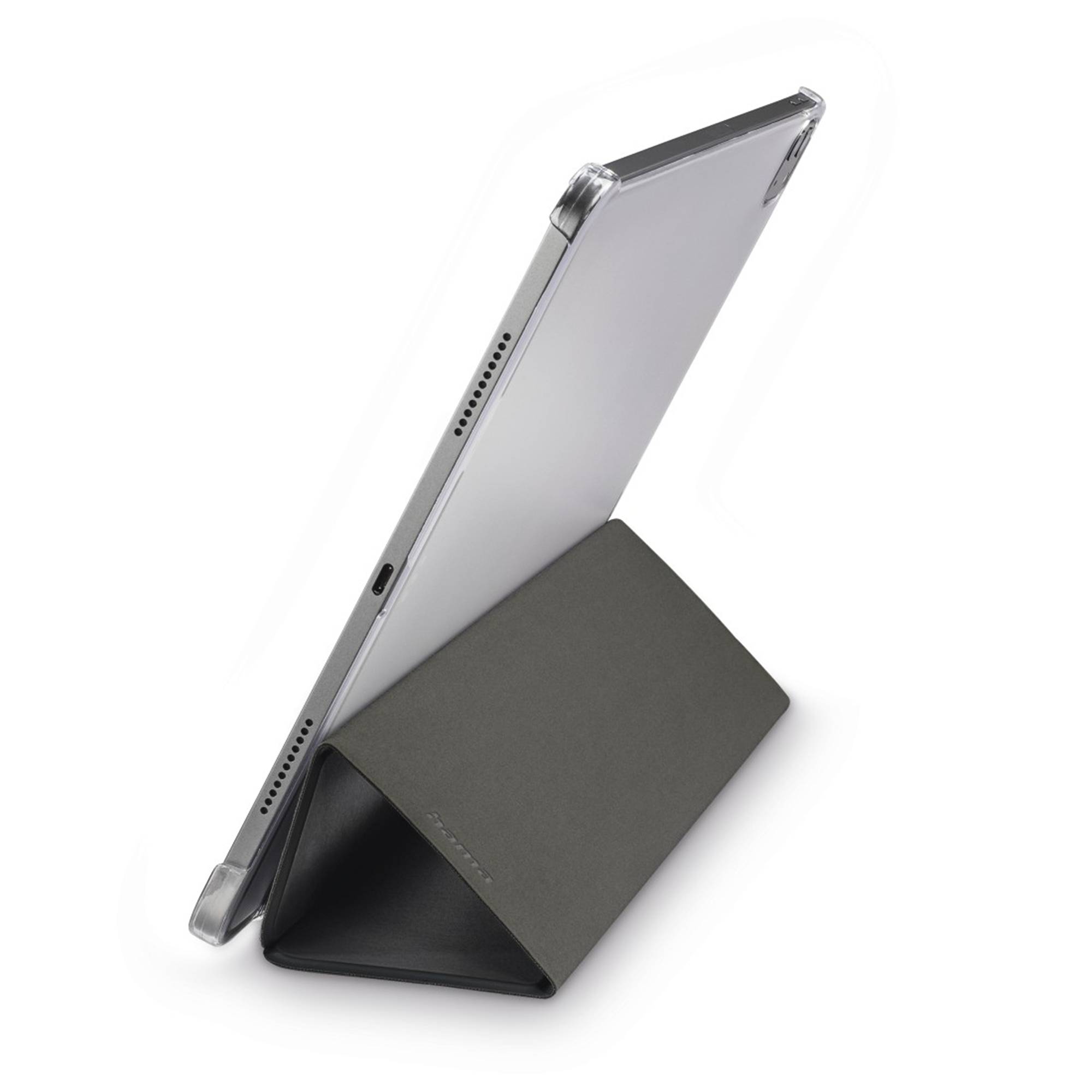 Flip Tablet-Case Polyurethan, Cover Schwarz Clear Apple Fold für HAMA