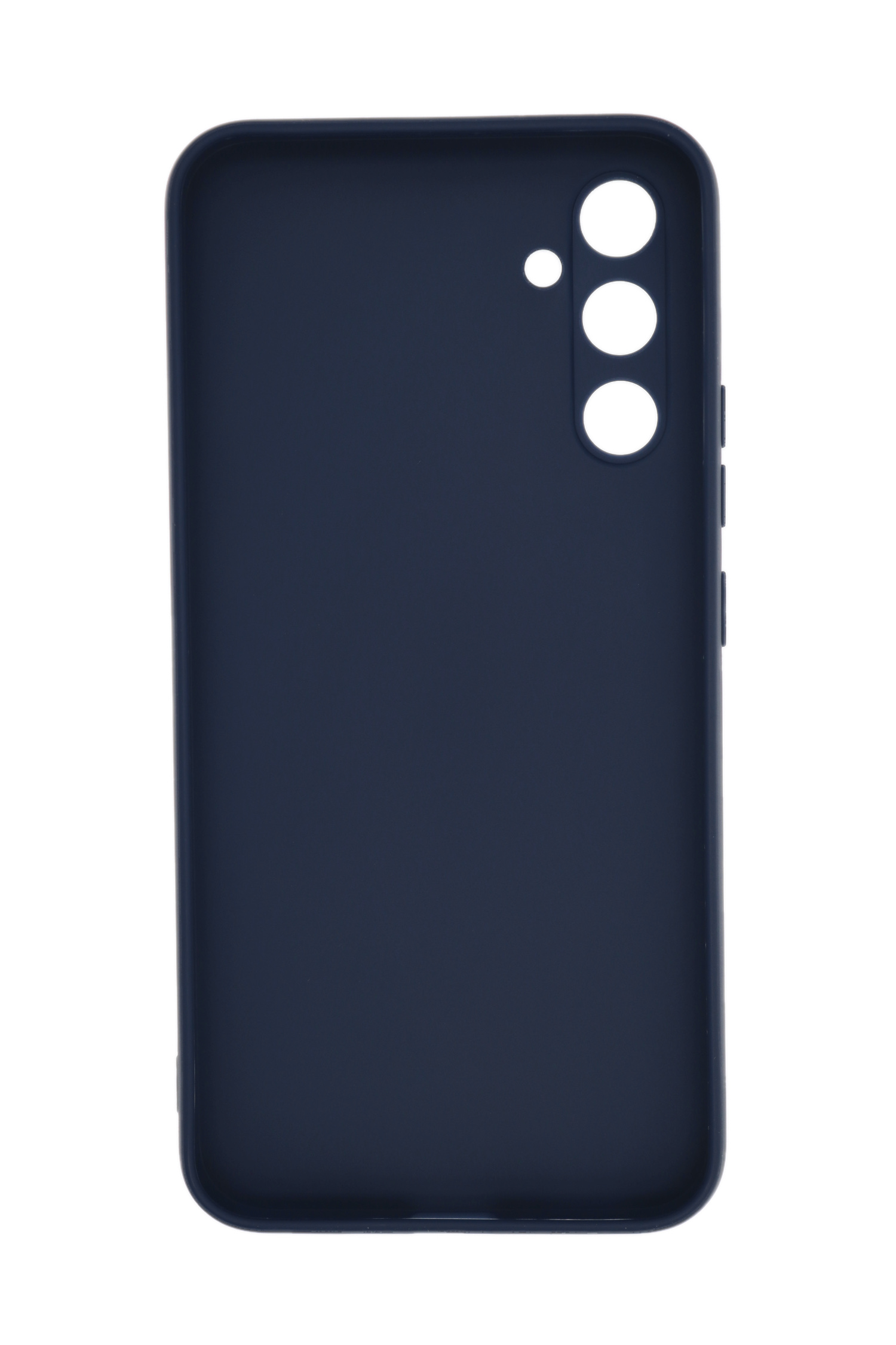 Marineblaue Handyhülle. Die Rückseite der Handyhülle ist sichtbar.