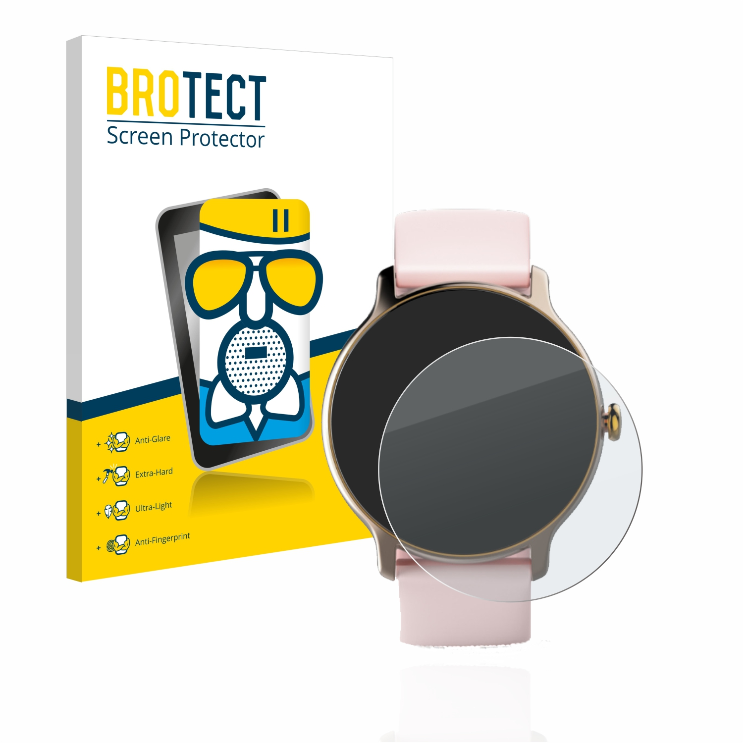 BROTECT Schutzfolie(für Hama Airglass Fit 4910) matte Watch