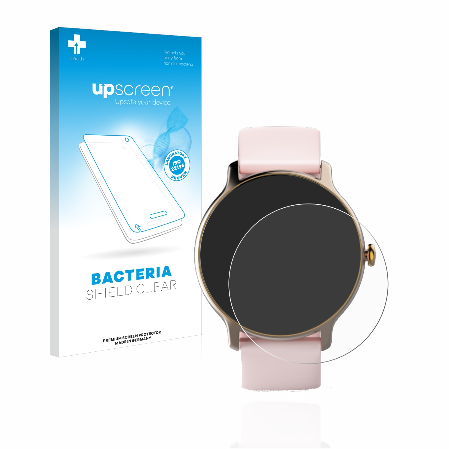 UPSCREEN antibakteriell klare Watch Hama Fit 4910) Schutzfolie(für
