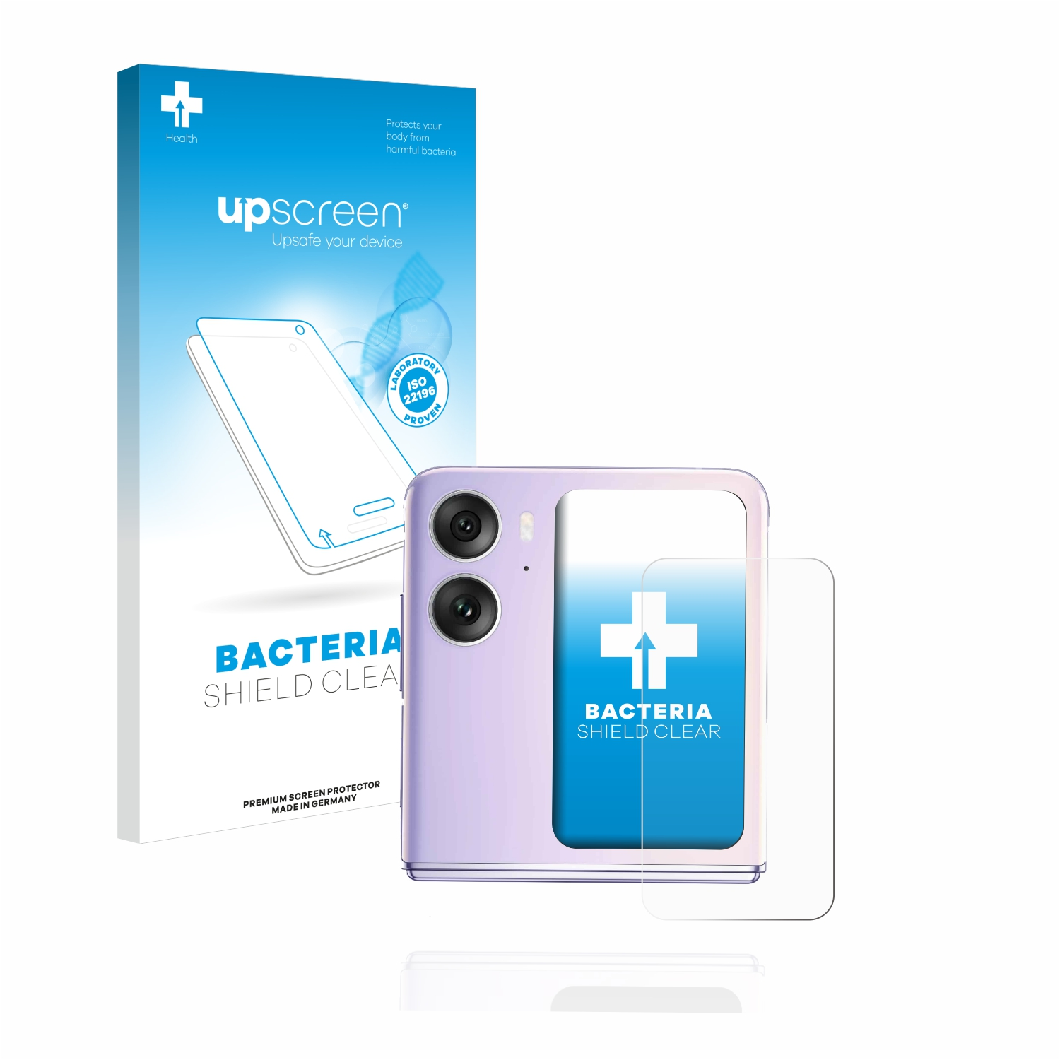 Find N2 Flip) UPSCREEN klare Oppo antibakteriell Schutzfolie(für