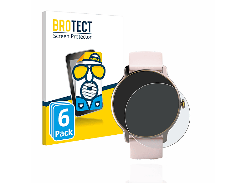 4910) Hama 6x matte Fit BROTECT Watch Schutzfolie(für