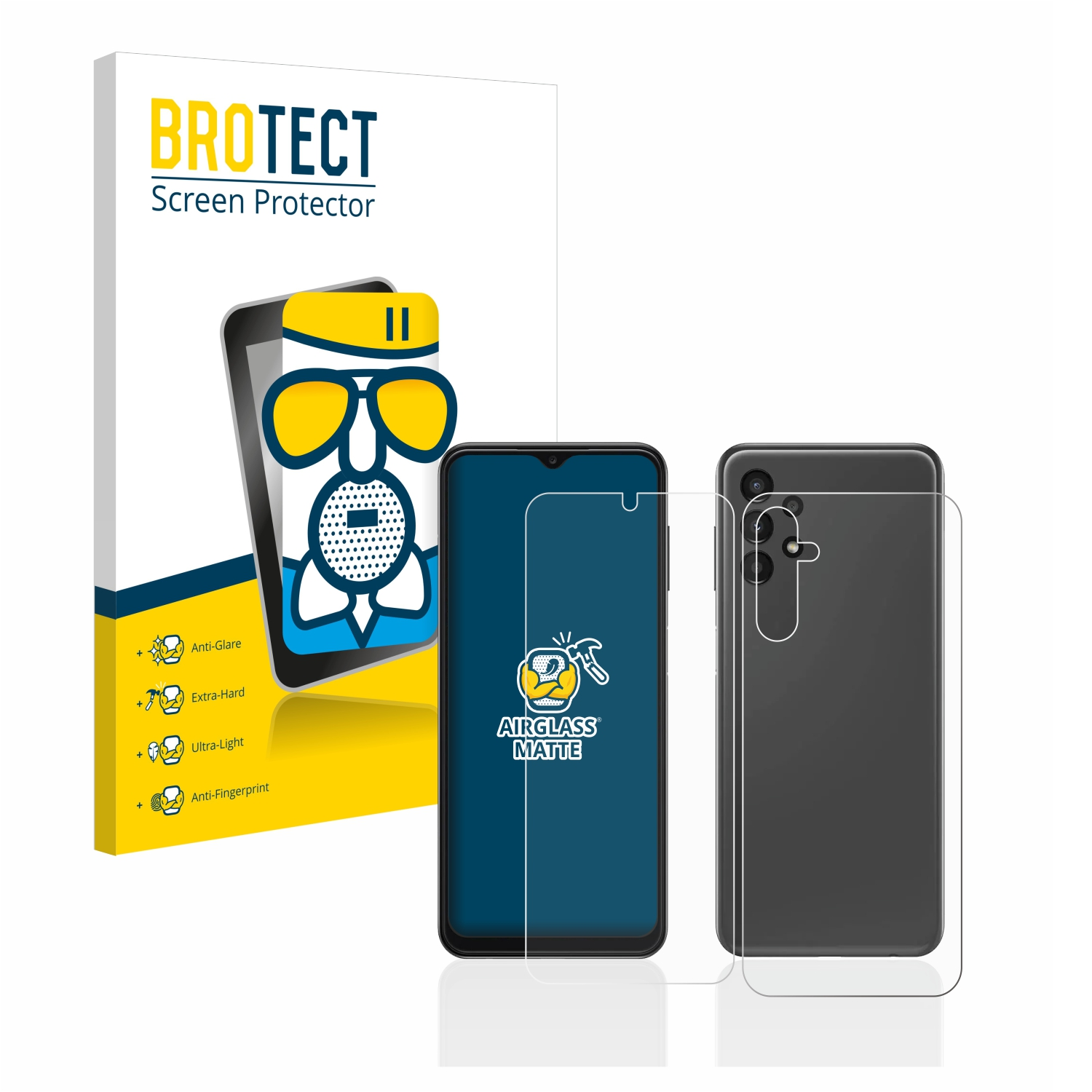 4G) Samsung Galaxy matte A14 Schutzfolie(für Airglass BROTECT