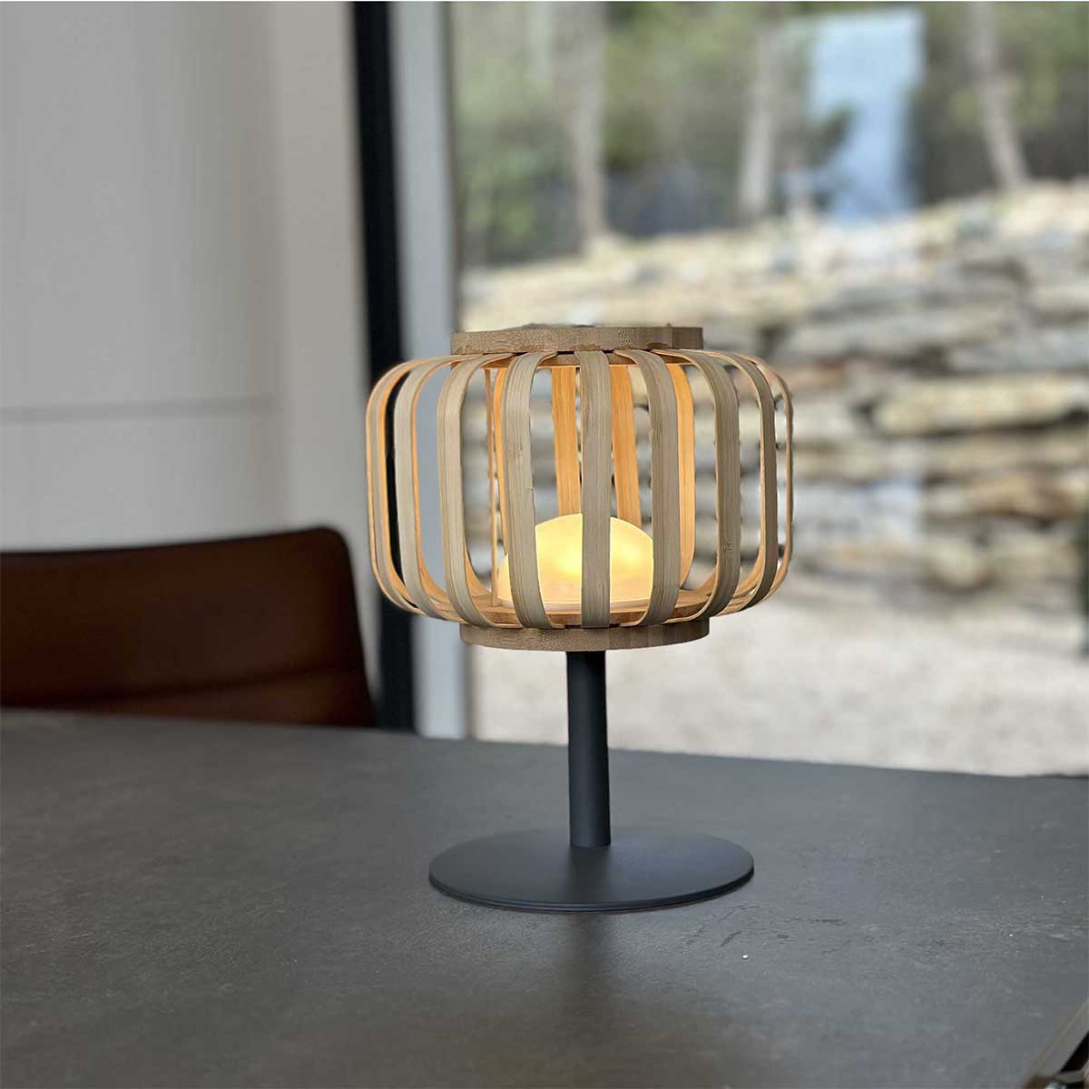 MINI Beige Tischlampe, LUMISKY STANDY BAMBOU