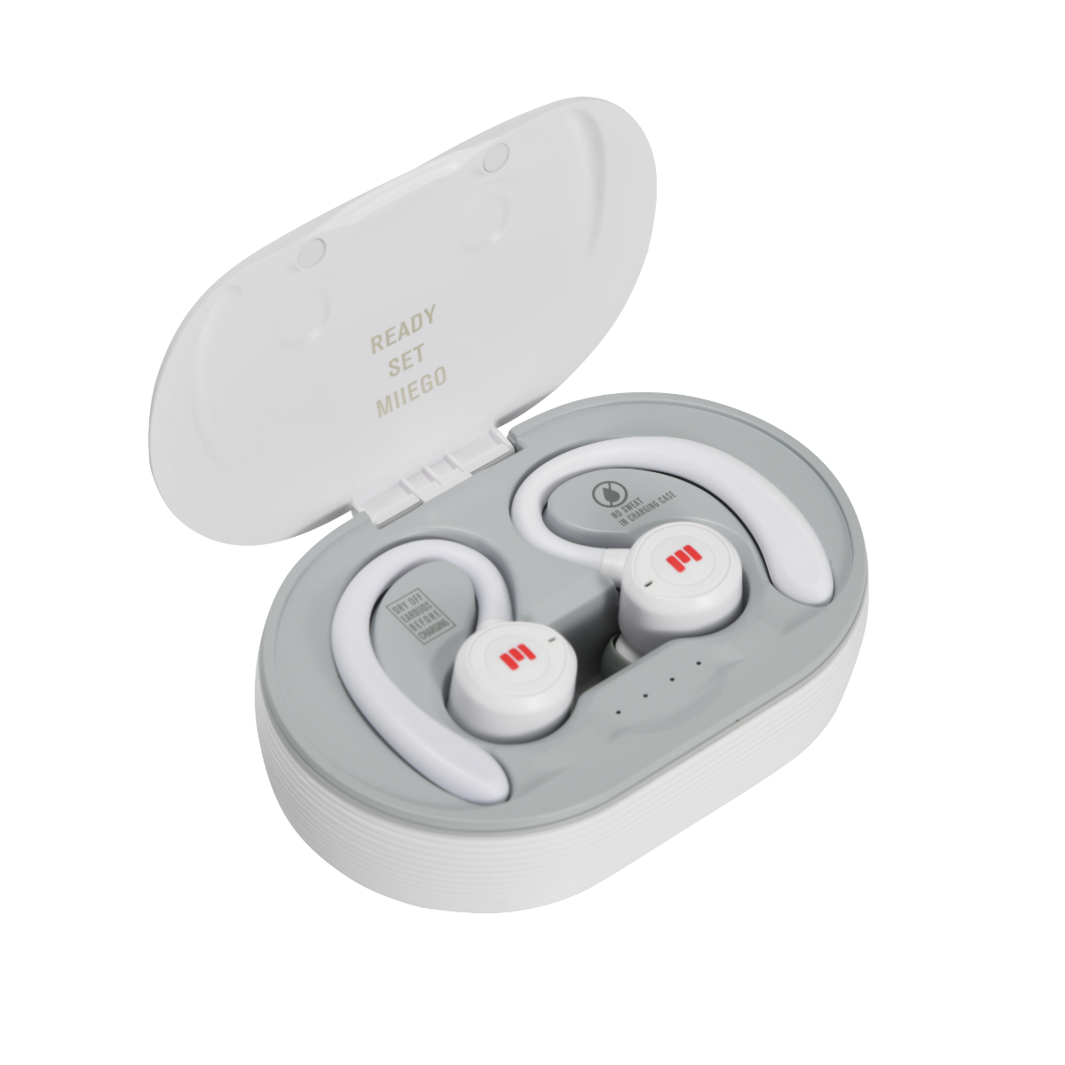 MIIEGO MiiBUDS ACTION II, In-ear In-Ear Kopfhörer Arctic Bluetooth White