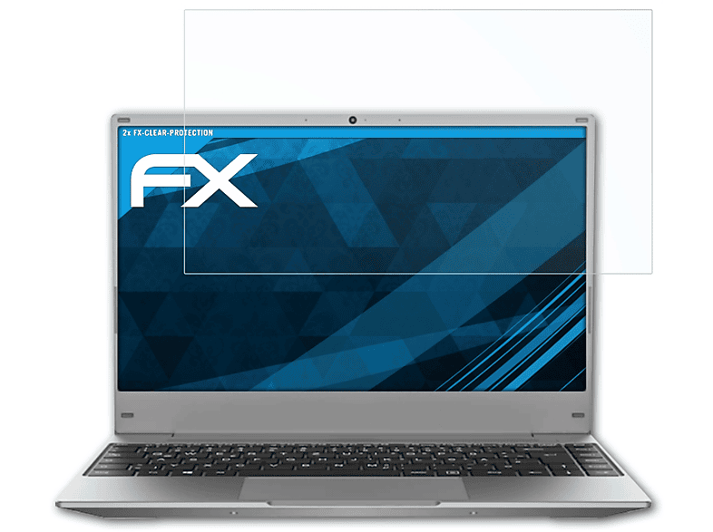 ATFOLIX 2x FX-Clear Displayschutz(für Medion AKOYA E13203 (MD62265)) | Pflege & Schutz