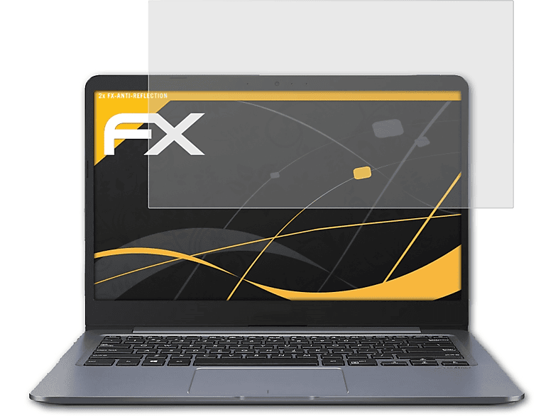 E406SA) Displayschutz(für ATFOLIX Laptop FX-Antireflex Asus 2x