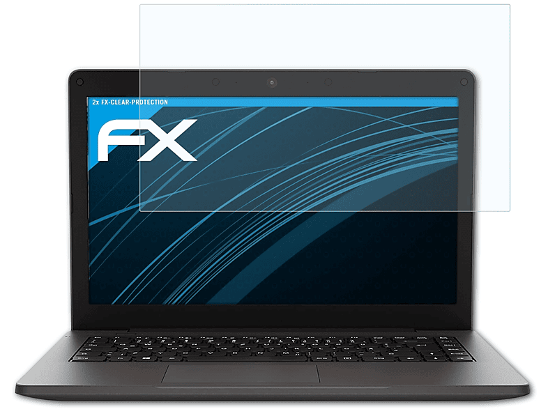 ATFOLIX 2x FX-Clear Displayschutz(für Medion AKOYA E14412 (MD63920))